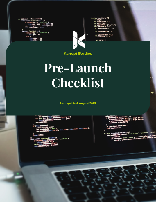 Cover of the prelaunch checklist ebook
